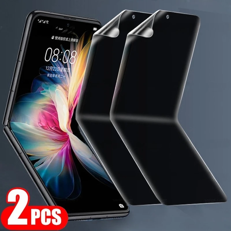 2 uds película de hidrogel de privacidad antideslumbrante antiespía para XIAOMI Mi Mix Flip 5G Protector de pantalla EPU interior suave para Xiaomi Mix Flip 2