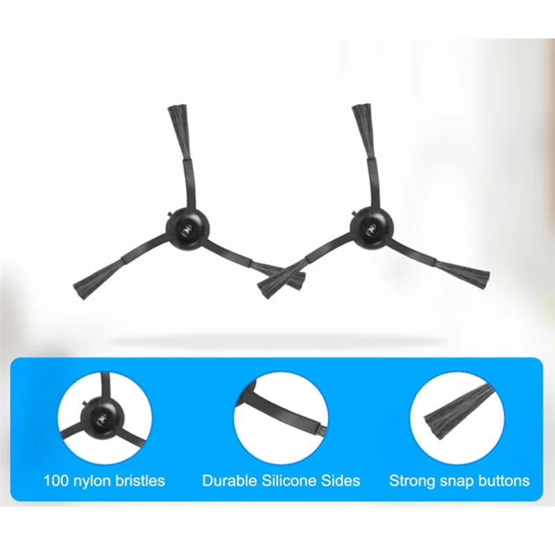 

Комплект аксессуаров ABJO для Roborock Qrevo Master/Slim, детали робота-пылесоса, основная боковая щетка, фильтры HEPA, накладка для швабры, мешки для пыли
