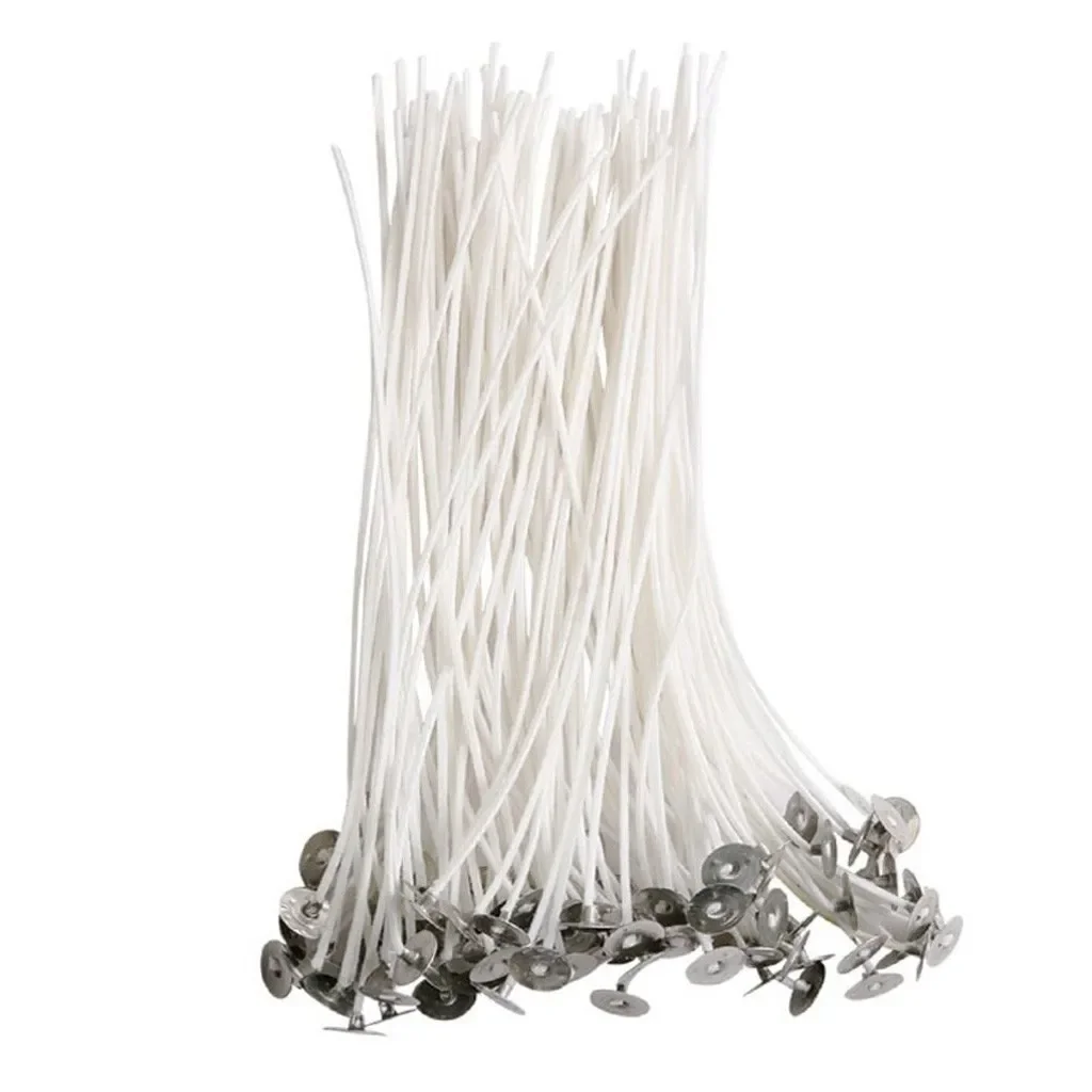 Natural Low Smoke Candle Wicks, Waxed Cotton Threads, DIY  Making, Various Sizes, 100% Natural, 100Pcs