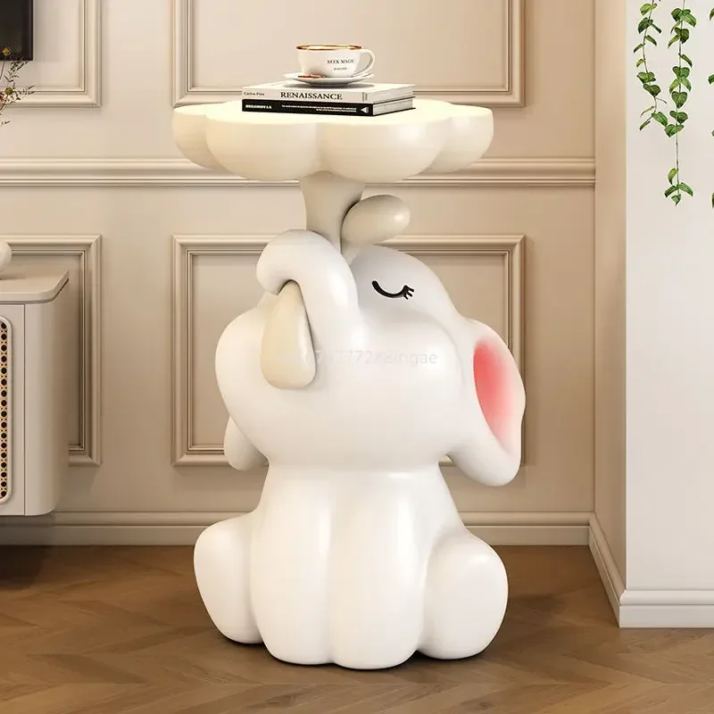 *Re Creative Elephant Induction Floor Ornament Living Room TV Cabinet Decor Light Luxury Housewarming Home Gift Furniture~