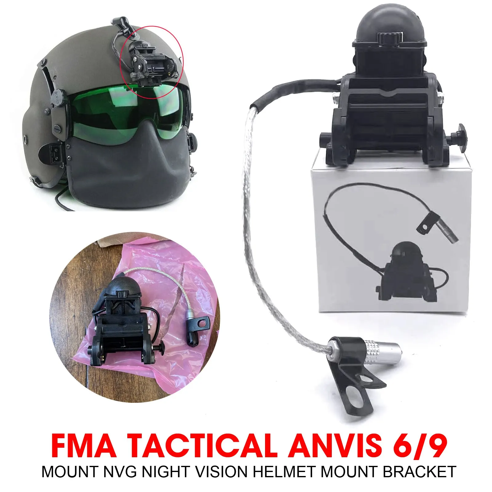 Tactical ANVIS 6/9 Mount NVG Night Vision Mount Bracket for Helmet