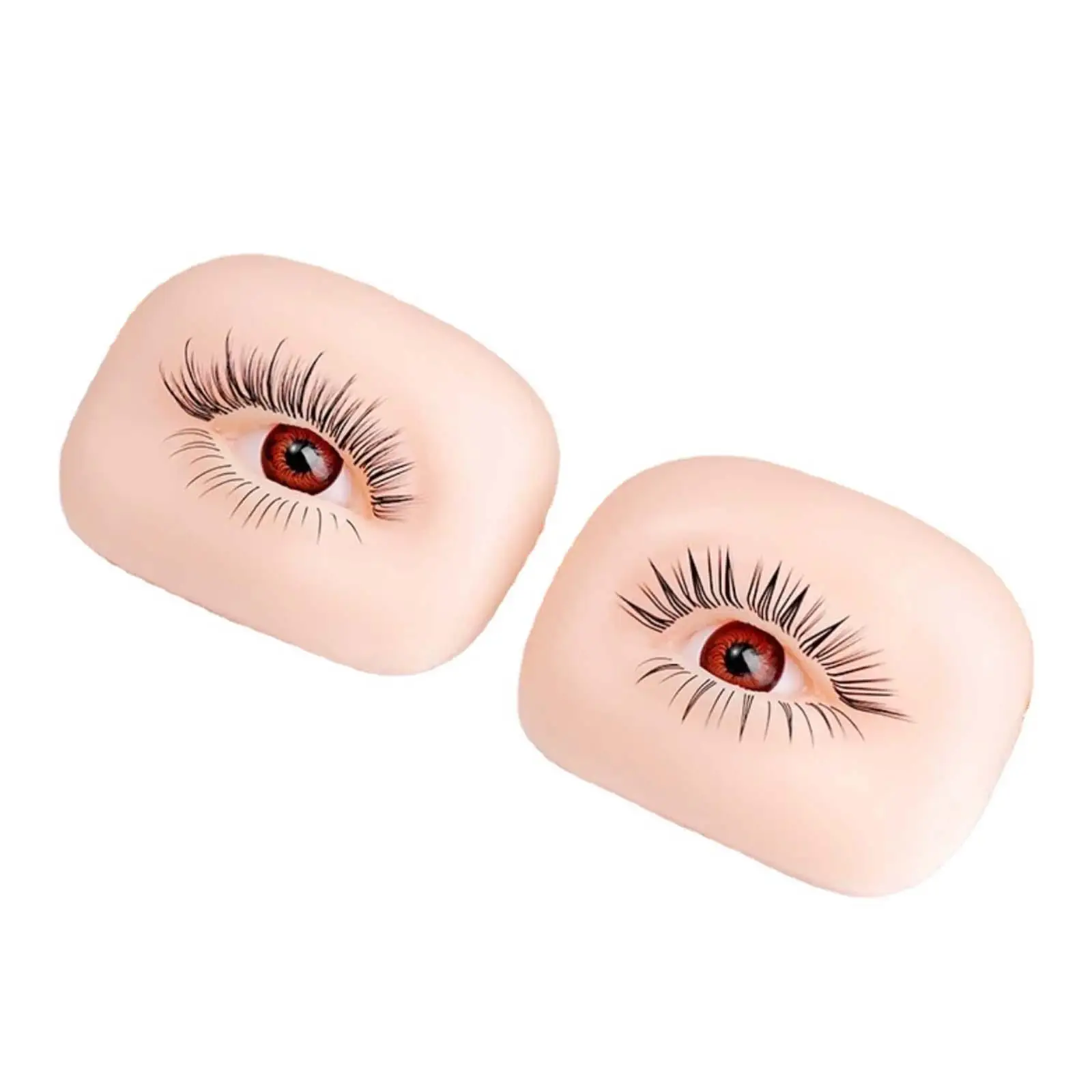 5D Silicone Eye Model Makeup Practice Board Lightweight Convenient Professional Resuable for Makeup Training Home Use