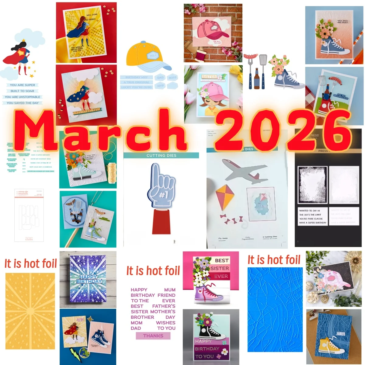 

Classic Kicks Hat Shoes Airplane Metal Cutting Dies Clear Stamps Stencil Urban Grid Hot Foil for DIY Making Card Scrapbook 2026