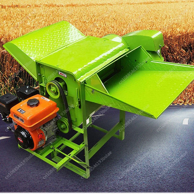 100-200KG/H Wheat Thresher Agricultural Soybean Sorghum Sesame Rice Threshing Machine Full Feeding Wheat Threshing Machine