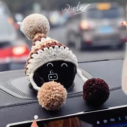 For NIO es8 ec6 nomi hat audio center console handmade wool cute fun interior car accessories woman