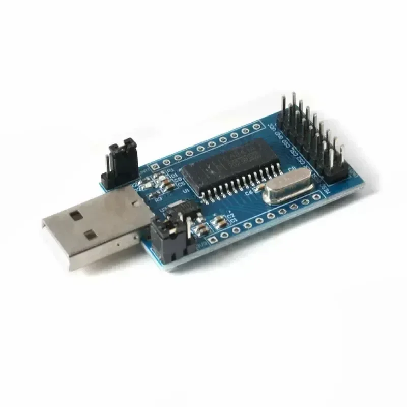 5PCS USB to UART SPI TTL parallel converter microcontroller serial port burning cable downloader CH341A module