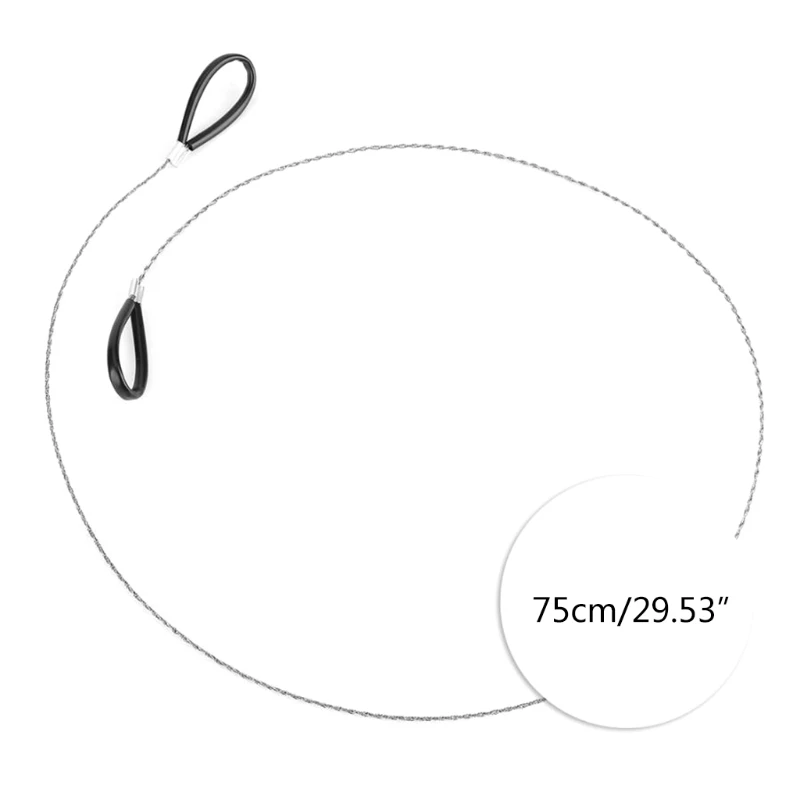 Wire Saw Scroll para Emergência ao Ar Livre, Steel Metal, Chain Saw Manual, Travel Tool, Drop Ship