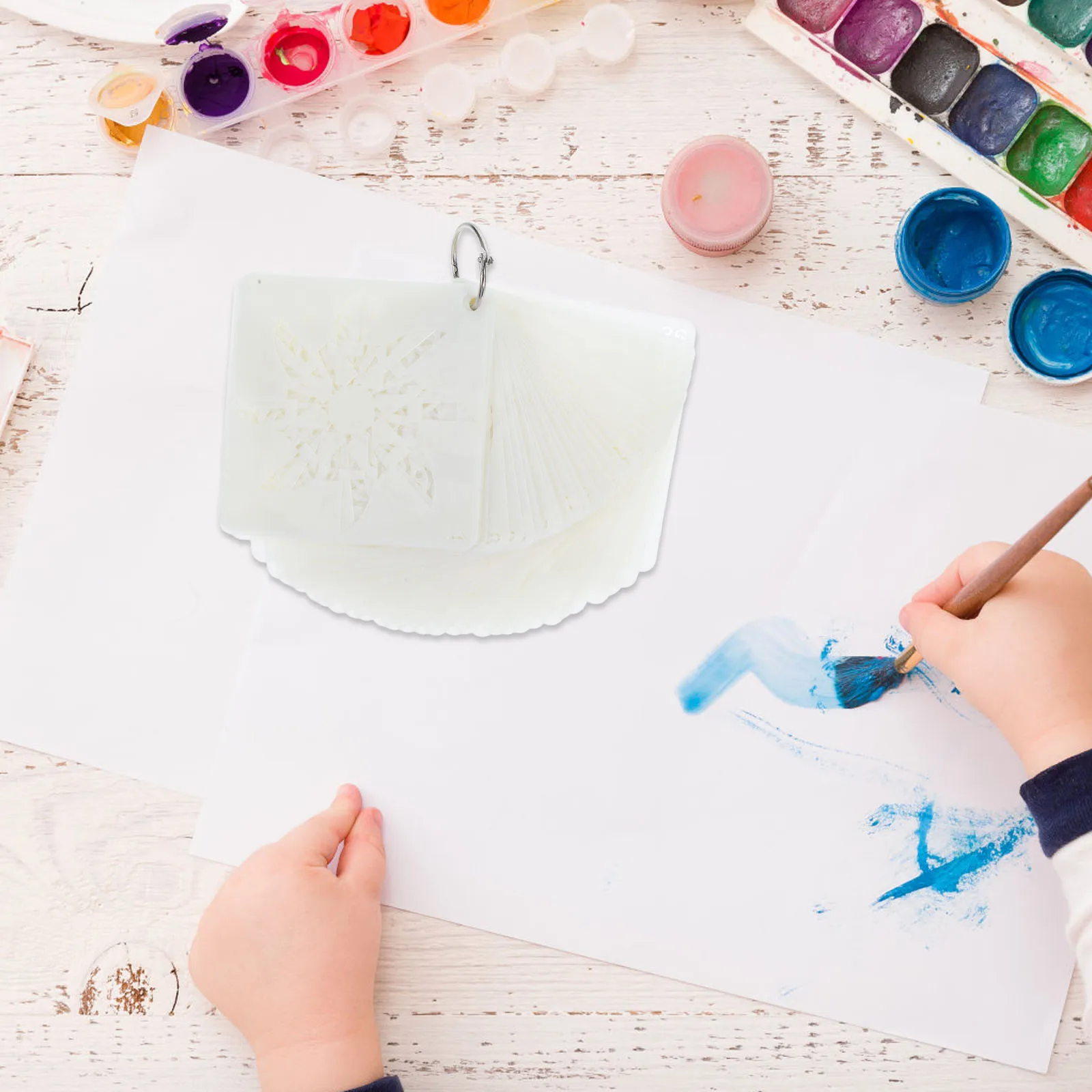 

Mandala Painting Template Drawing Tools Craft Stencil Diy Furniture Decor White Flower Stencils Decoration