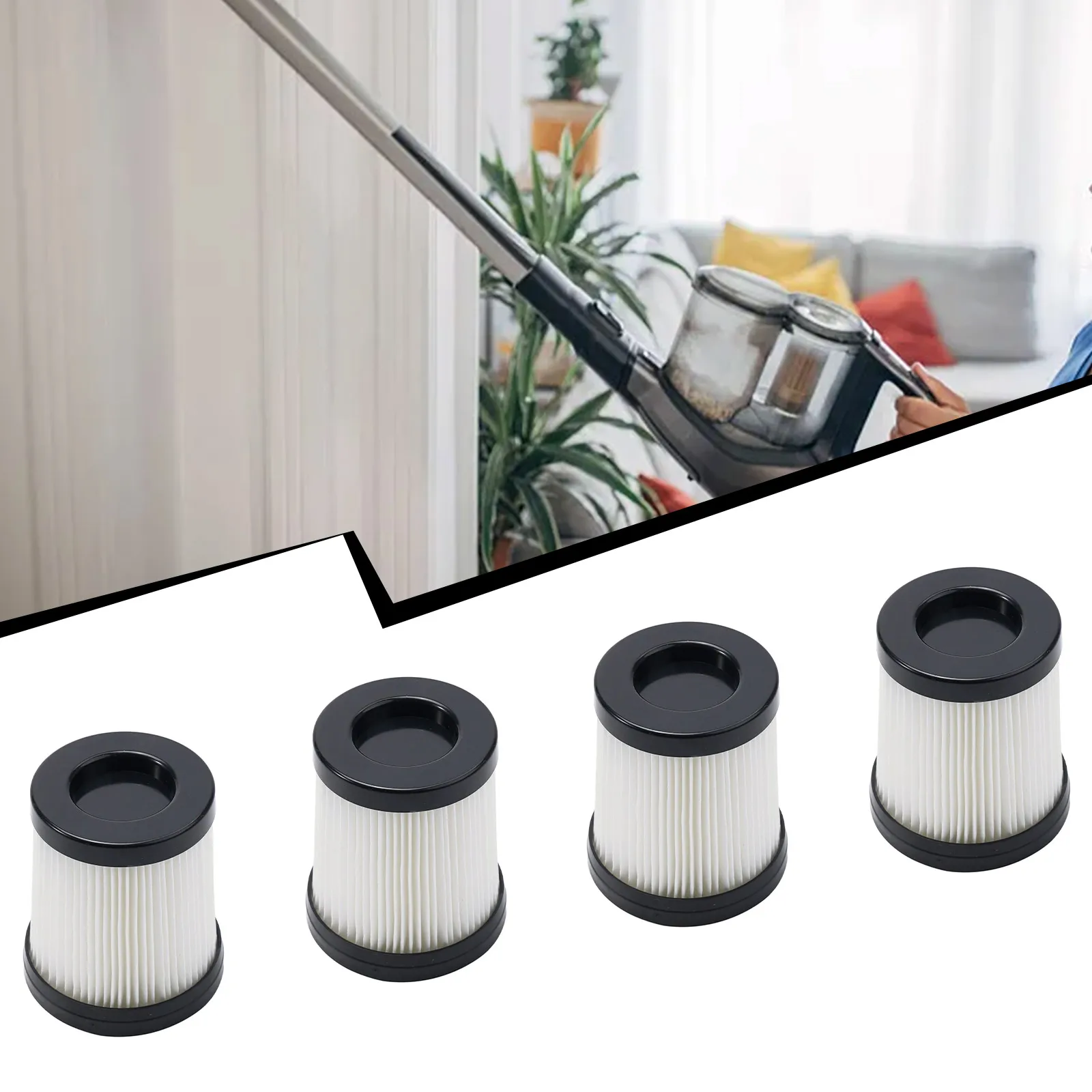 2/4 Filter Replacement For Lubluelu 202 Cordless Vacuum Cleaner For Oraimo OSV-102 Vacuum Cleaner  Spare Filters Accessories