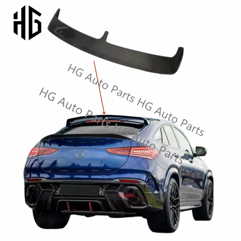 

Larte Style Carbon Fiber Trunk Spoiler For Benz GLE Coupe Rear Spoiler 2020-2024 GLE43 GLE400 GEL350 GLE63 C167 Car Roof Wing