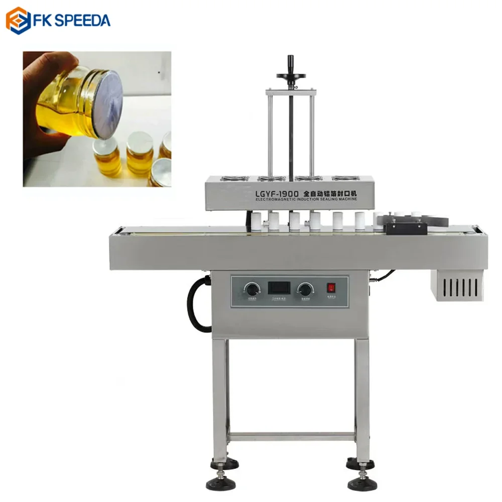 

LGYF-1900 automatic plastic bottle glass jar cap aluminum foil induction sealer sealing machines induction sealer for glass jars