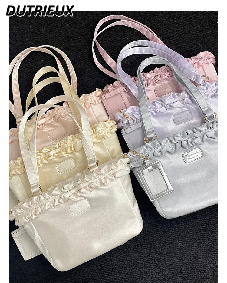 Original Satin Crossbody Bags Female Lolita Bag Japanese Style Casual Women's Handbags Sweet Cute Elegant Ladies Handbag