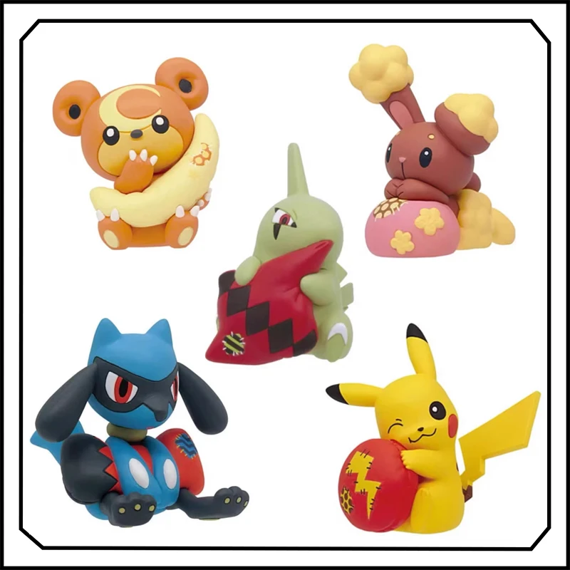

Pokémon Gashapon Riolu Pikachu Character Shaped Ornament Series Action Figure Model Toys Memorabilia