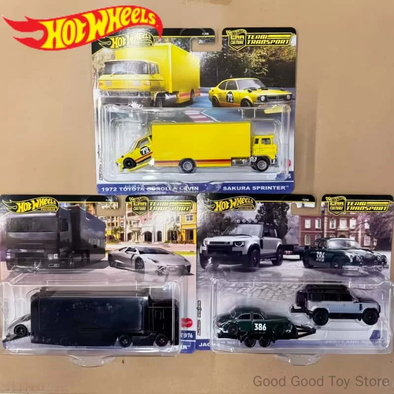 

In Stock Hot Wheels Premium Car Culture Team Transport 1/64 Car Model Land Rover Jaguar Toyota Lamborghini Toys Collect Gifts