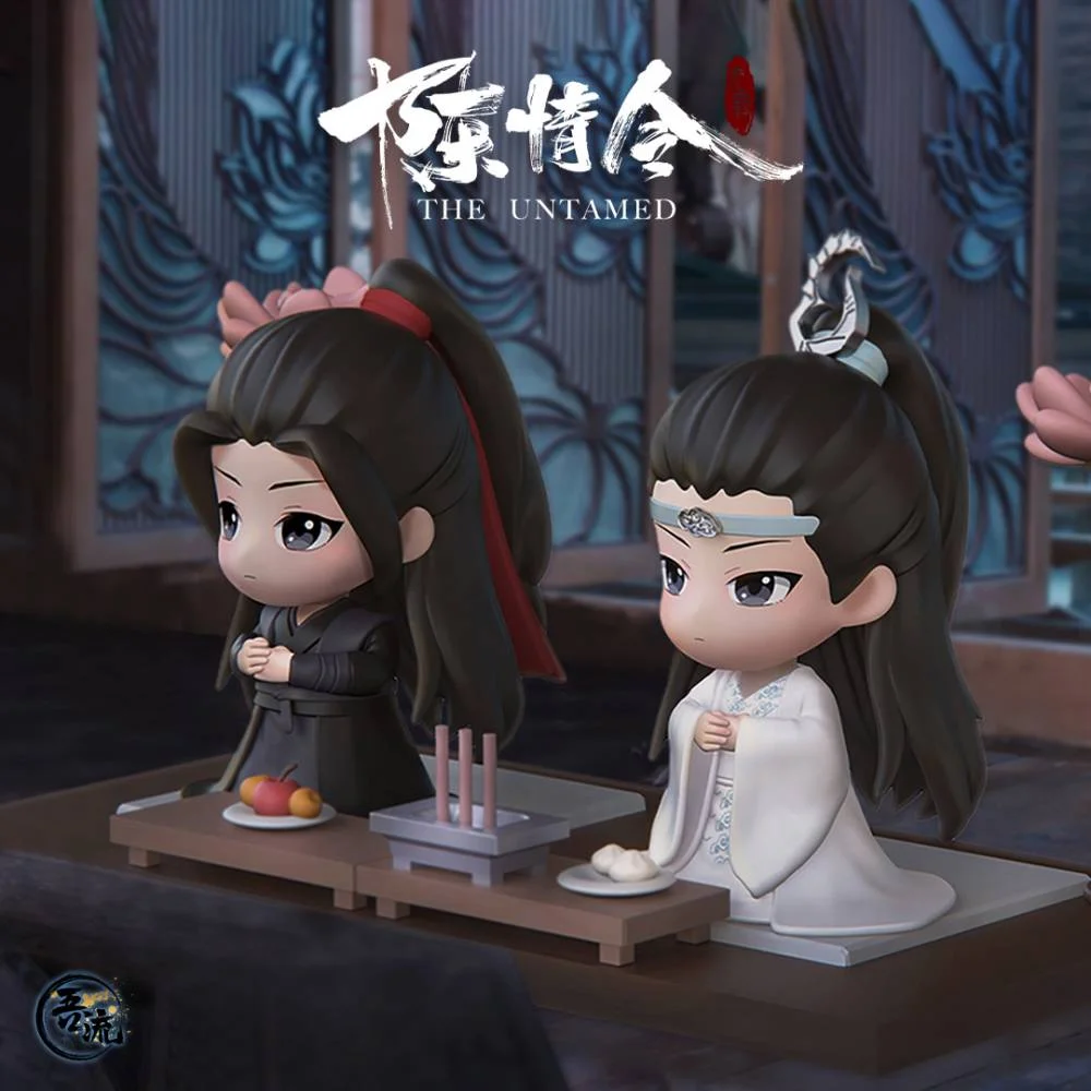 The Untamed Mo dao zu shi Action Figure Toy Wei Wuxian Lan Wangji Q Version Standing Model Toys for Display