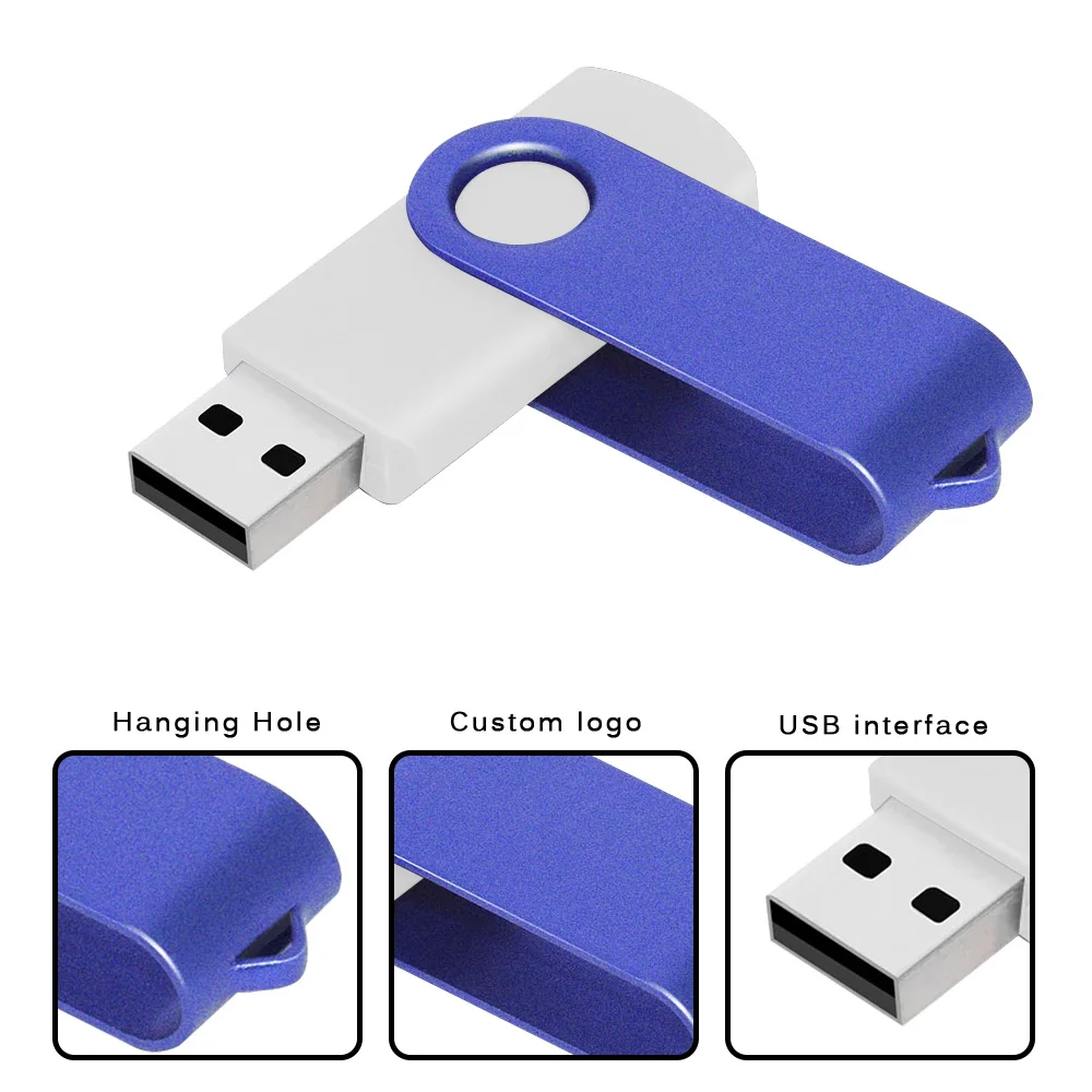 50 unids/lote unidad Flash Usb de Metal 128GB Pendrive 64gb Cle Memoria Usb Stick de alta velocidad 32GB 16GB 4GB Pen Drive logotipo personalizado gratis