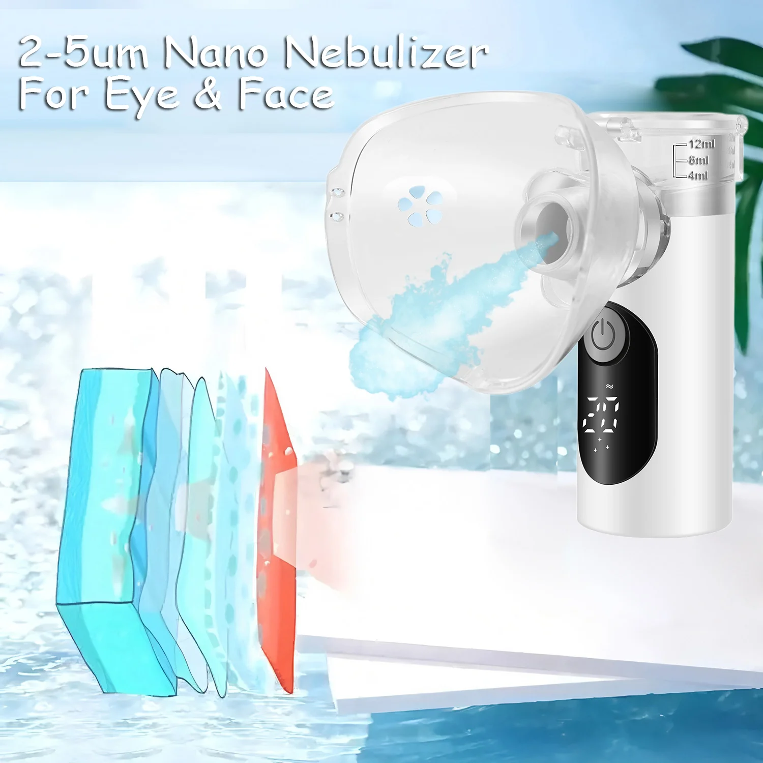 Mini Household USB Mist Facial Sprayer Humidifier Nebulizer Face Steamer Moisturizing Beauty Instruments Face Skin Care Tools