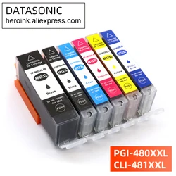 DAT compatible for canon 480 481 PGI-480 CLI-481 ink cartridge PIXMA TS704 TR7540 TR8540 TS6140 TS9540 TS6240 TR 7540 printer