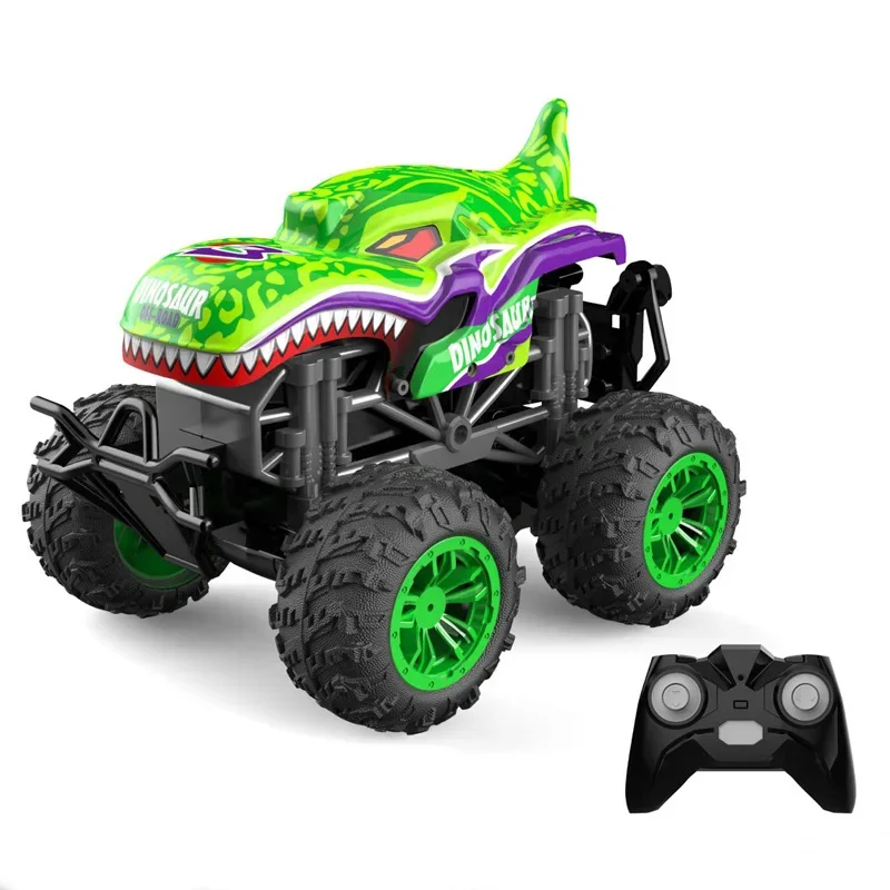 KYAMRC T-181 1:20 360-stopniowy obrotowy dinozaur rekin RC CAR Dziecięce światła muzyczne Zdalnie sterowany samochód kaskaderski Zabawkowy samochód dla dzieci