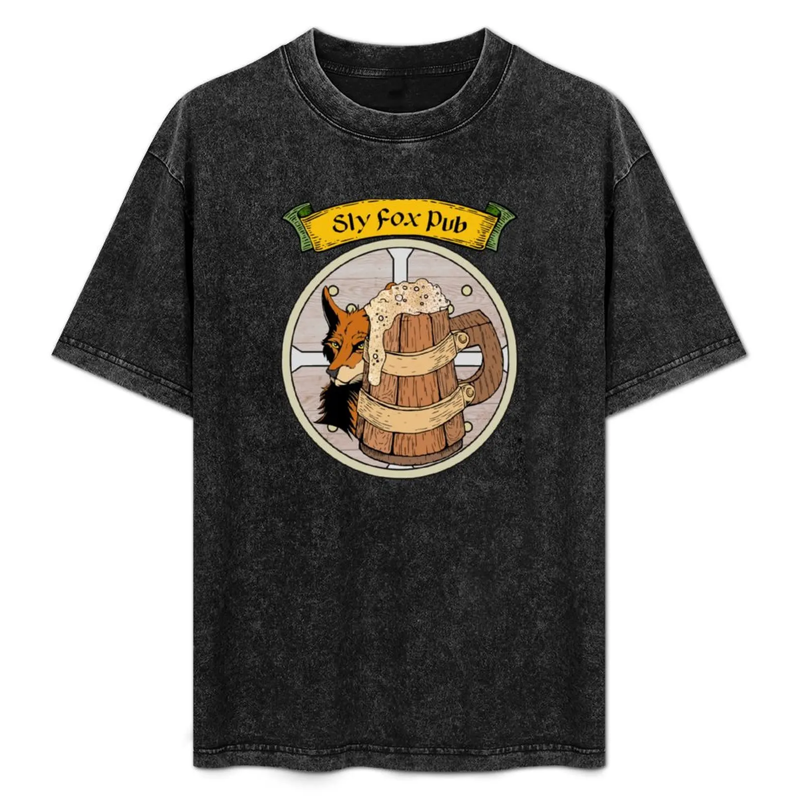 

Sly Fox Pub T-Shirt Graphic Print Short Sleeve T-Shirt