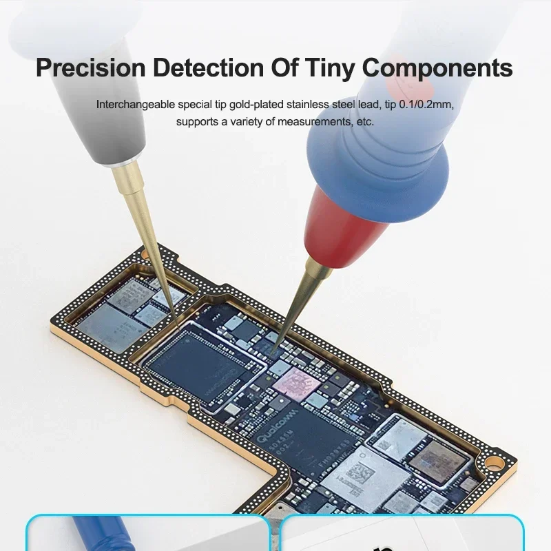 SUNSHINE SS-024B Replaceable Stainless Steel Multimeter Test Leads Compatible with 99% Multimeters with Multiple Needles