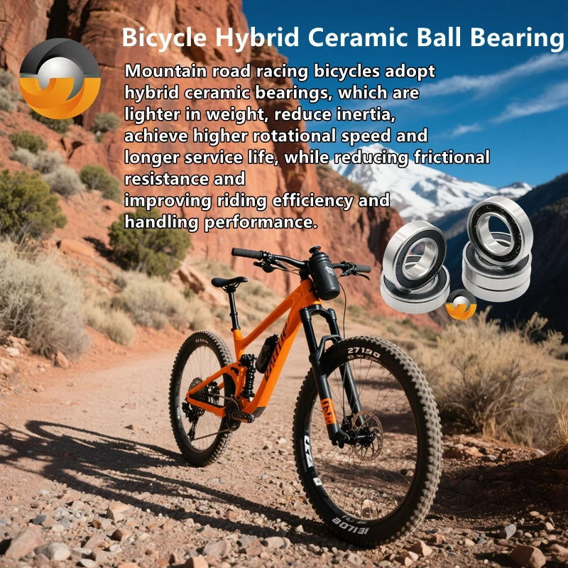 

Stainless Steel Ceramic Bearing 1PCS S6903RS 17x30x7mm Ceramic Si3N4 Hub Bearing - Make Pedaling Lighter and Rolling Smoother