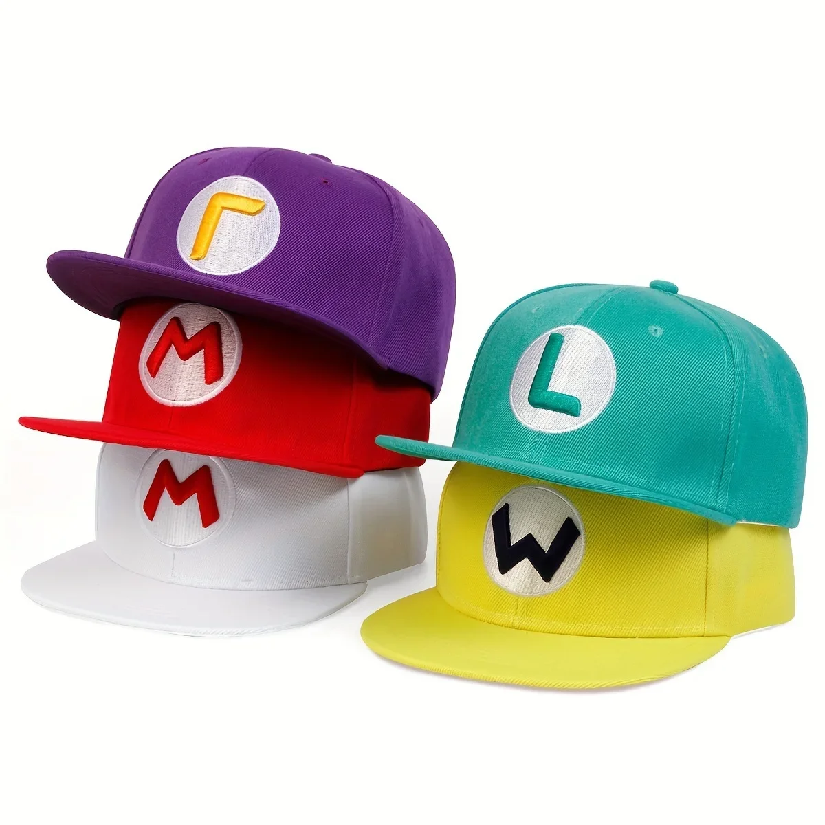 MINISO Anime Cartoon Super Mario Bros Adult Outdoor Sport Embroidery Baseball Caps Men Women Hip Hop Sunshade Duck Tongue Hat