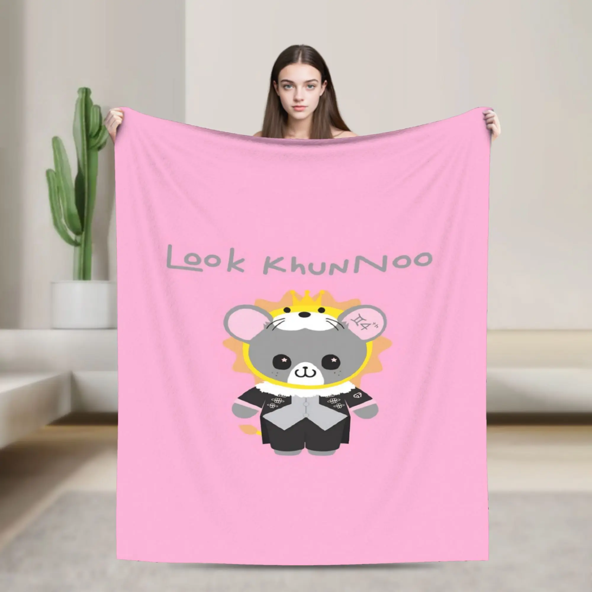 look khunnoo geminifourth Printed Blanket For Men Women Warm Cozy Fluffy  Throw Blankets for Sofa 50x60 Inches Multi-size