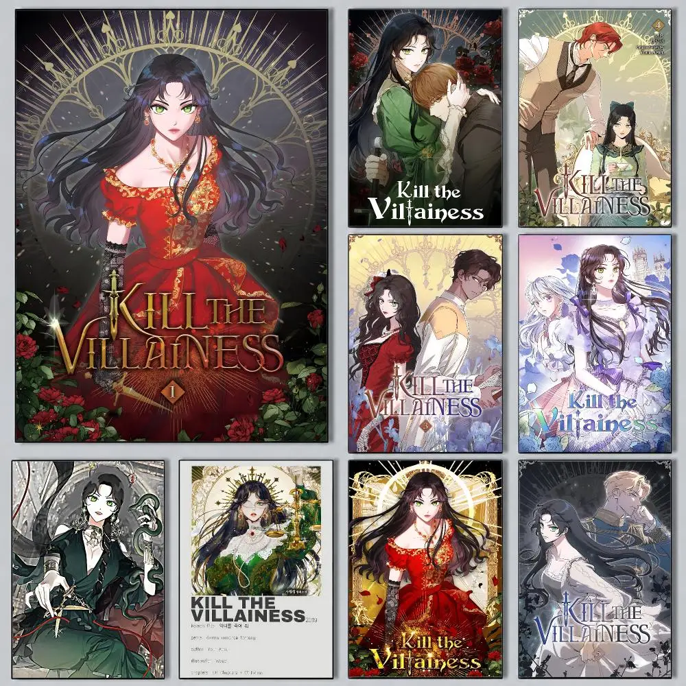 Modern Aesthetic Wall Art Poster manhwa Kill the Villainess Poster for Office Home Decor Interior Large Wall Picture Print
