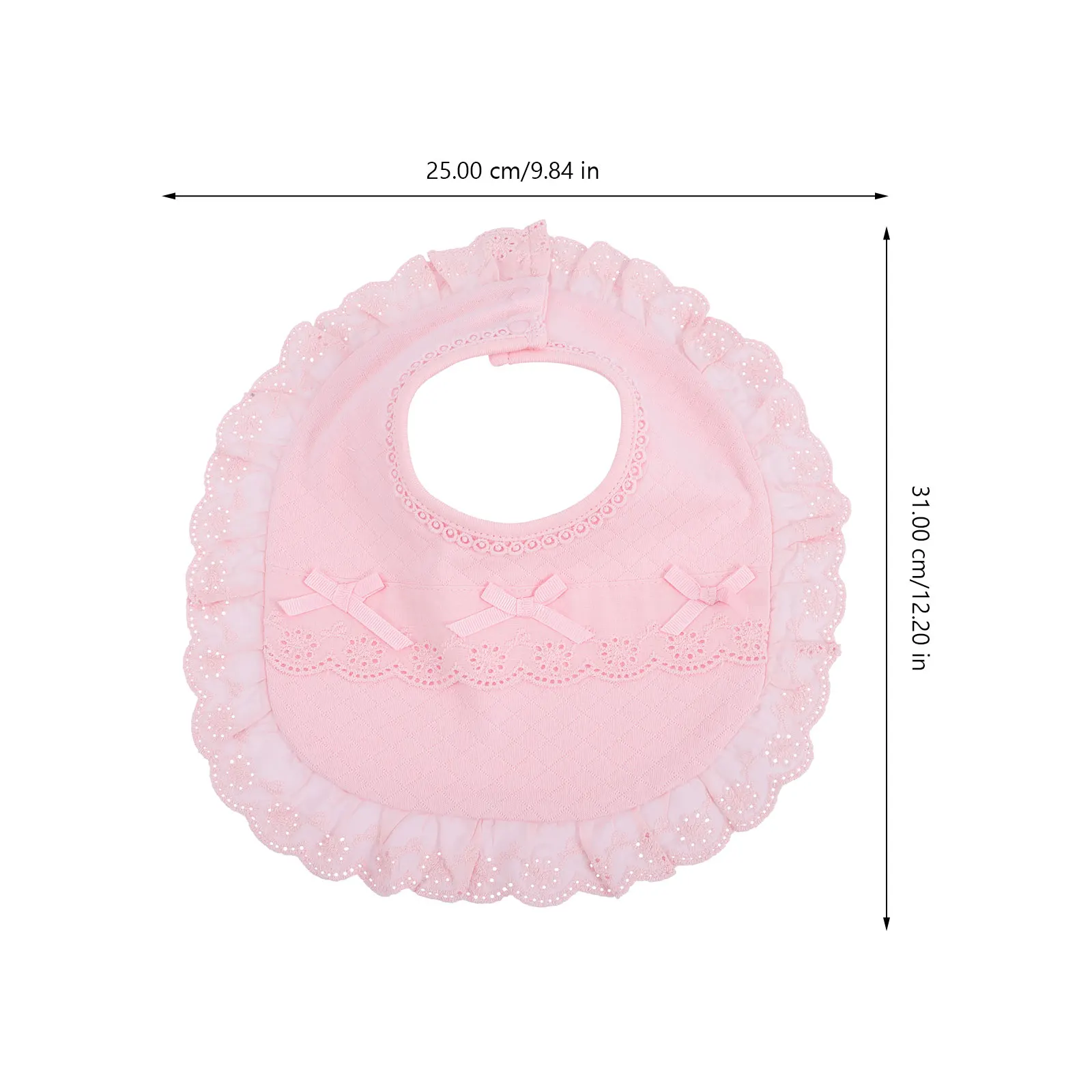 

2 pcs Set Cotton Reusable Drool Absorbent Lightweight Teething Girls Newborn Toddler Soft Breathable Feeding For Infant Toddler