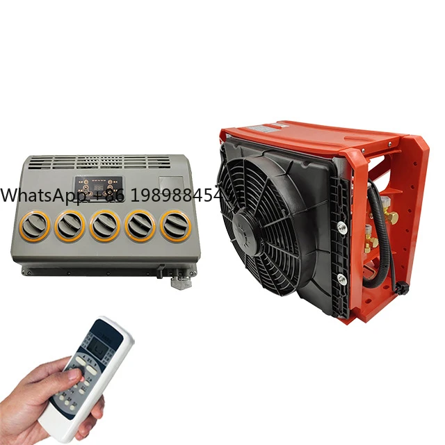 

24V DC Split Electric Mini RV Air Conditioner Universal for Heavy Truck and Car Compressor Functional for Car Cooling