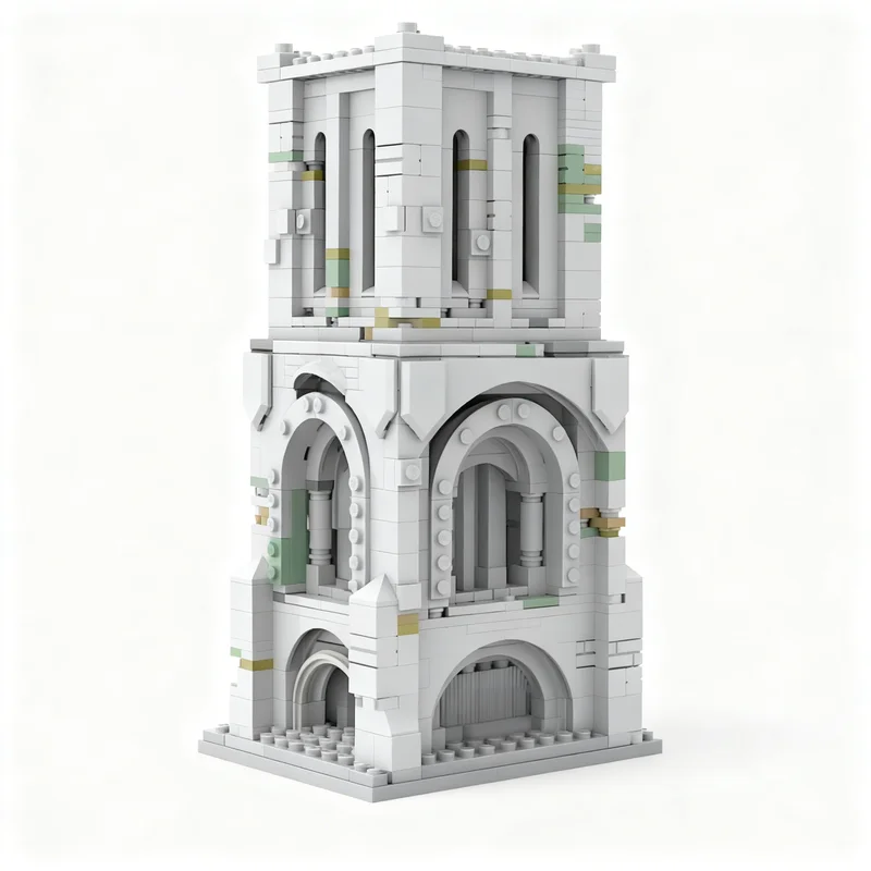 3825 Teile MOC Modulare Straßenlandschaft Gotische Kirche Modellbausatz Architektur Weihnachtsgeschenke Kreative Bildungsspielzeuge Bausteine