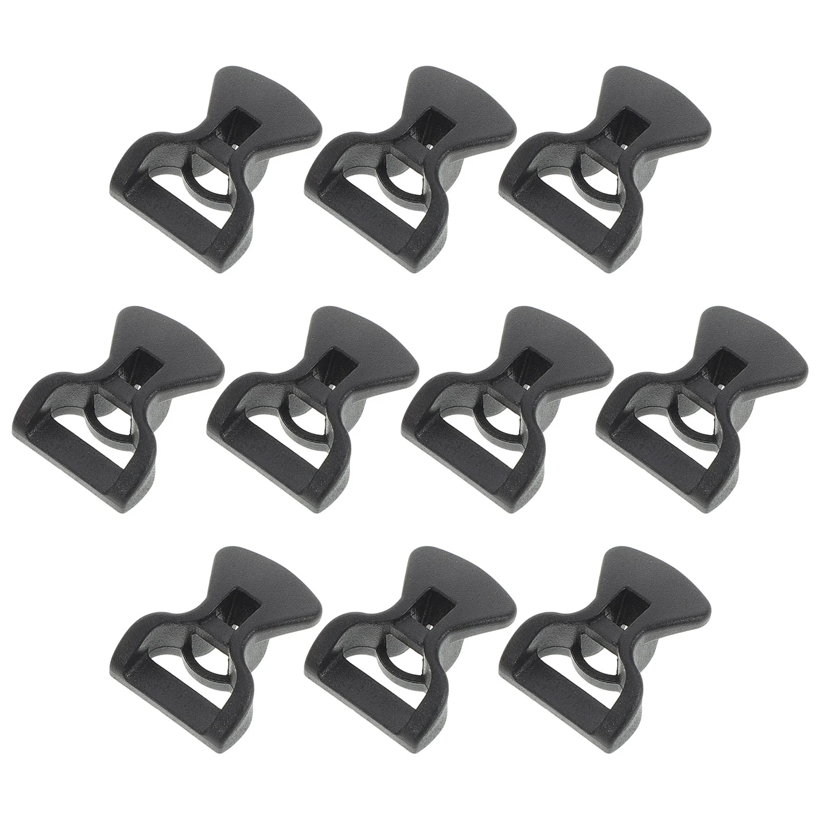 

10 Pcs Tent Clip Accessories Wind Rope Buckle Line Tightener Regulator Double Hole Plastic Buckles Adjuster Eye