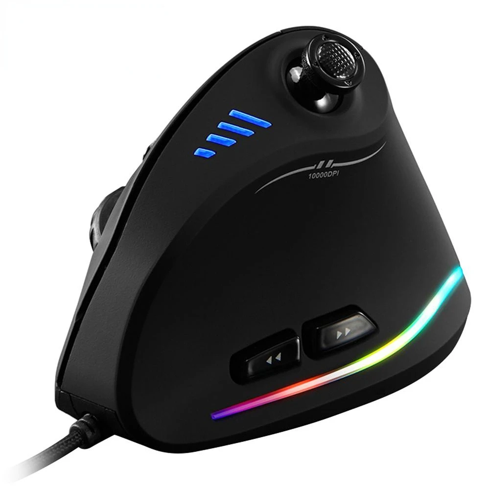 

ZELOTES Adjustable Ergonomic Gamer Mice Vertical Gaming Mouse Programmable RGB USB Wired Optical Mouse 11 Buttons 10000 DPI