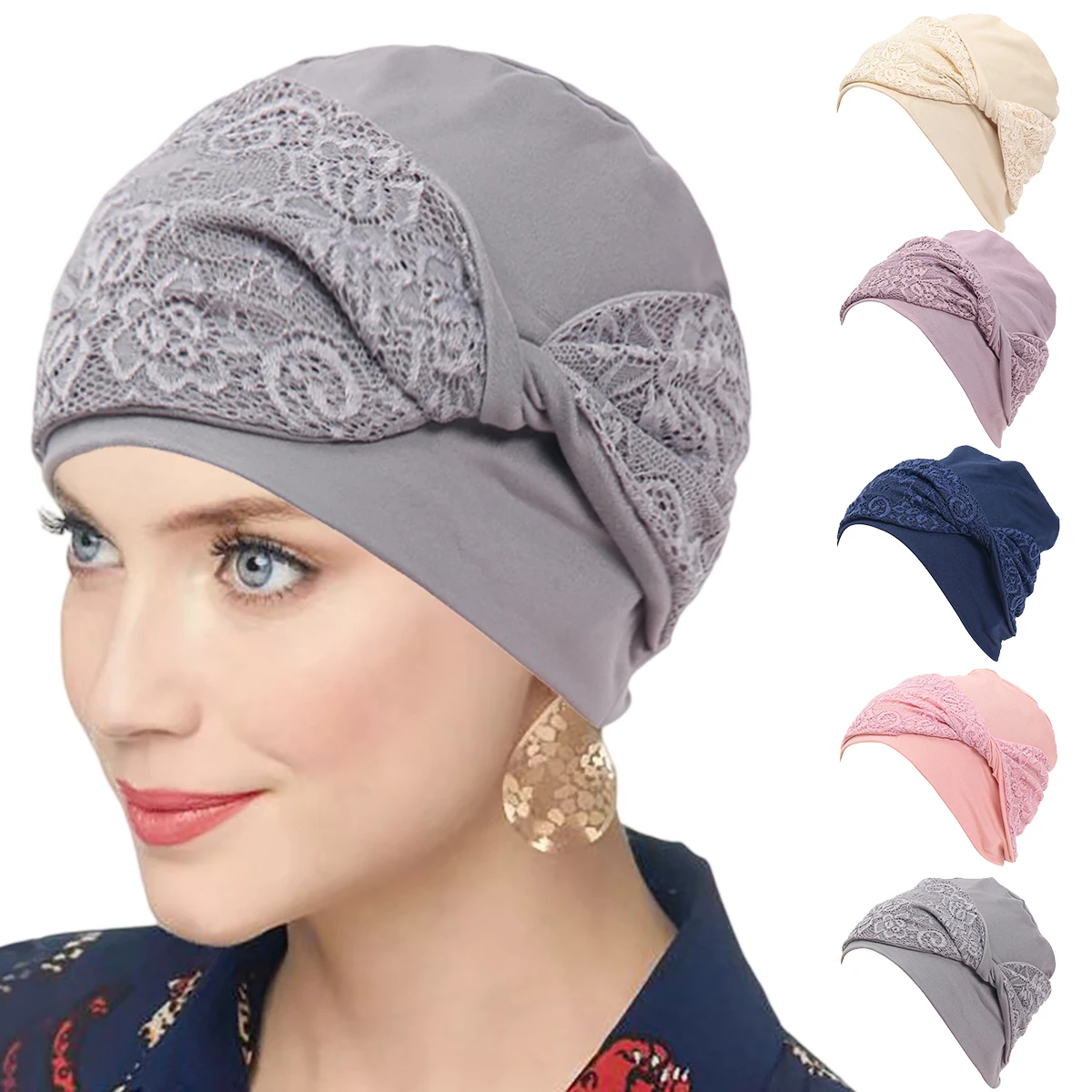 Head Wrap Turban - 2026 جديد حجابات نسائية للمسلمات، قبعات