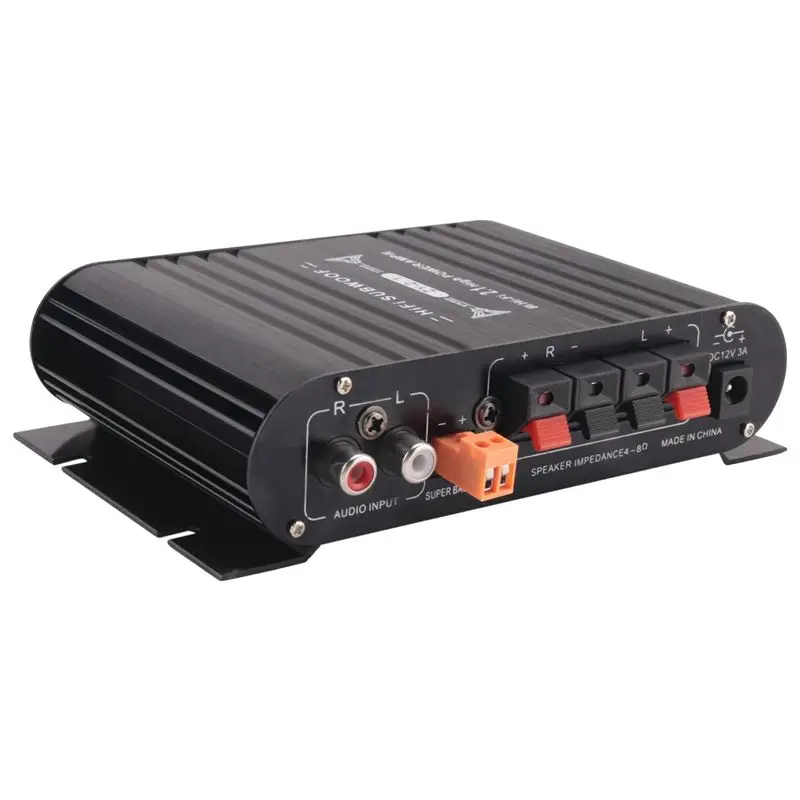 Y44A 2X ST-838 HIFI Amplifier 2.1 Channel Car MP3 for Amp AUX Input for Super Bass 20Wx2+40W