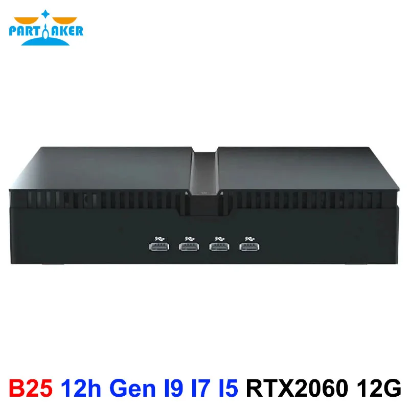 Partaker 12th Gen Mini Host Gamer PC i9 12900F i7 12700F i5 12400F Nvidia RTX 2060 12G PCIE4.0 Windows 11 WiFi6 Mini PC Gaming