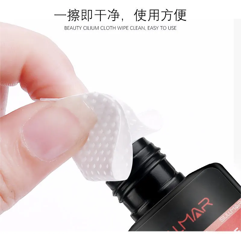 200/600 pcs  Nail Lint Paper Cotton Fiber Tissues White Cleaner Pads Polish Magic Powder Cotton Wrap Nails Sheet Wiper Tip