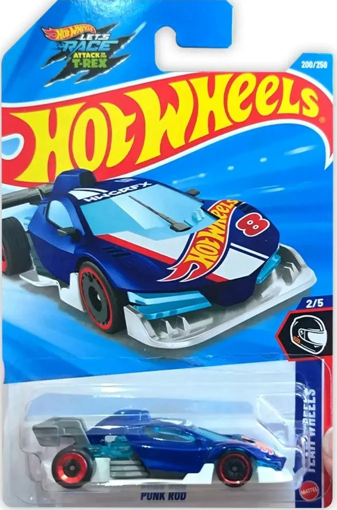 Carro Hot Wheels Original 26K 200 PUNK ROD Brinquedos Escala 1/64 Diecast TEAM WHEELS Coleção de Modelos Presente de Aniversário