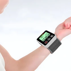 Digitlal Tensiometro Health Medical BP Sphygmomanometer Wrist cuff Digital Blood Pressure Monitor Heart Beat Rate Pulse Meter