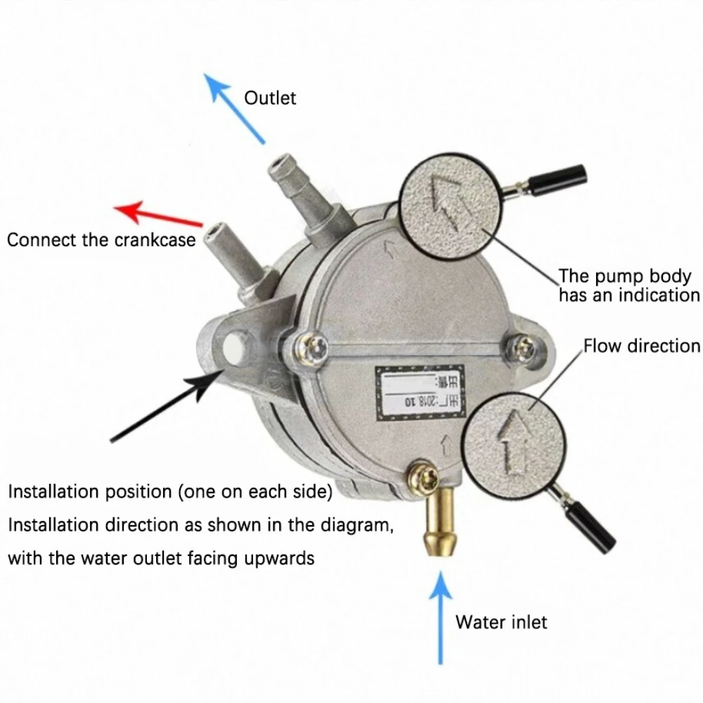 

Metal Negative pressure water pump self-priming pump water cooling for Zenoah CY RCMK Marine Engine Rc Gas Boat Parts