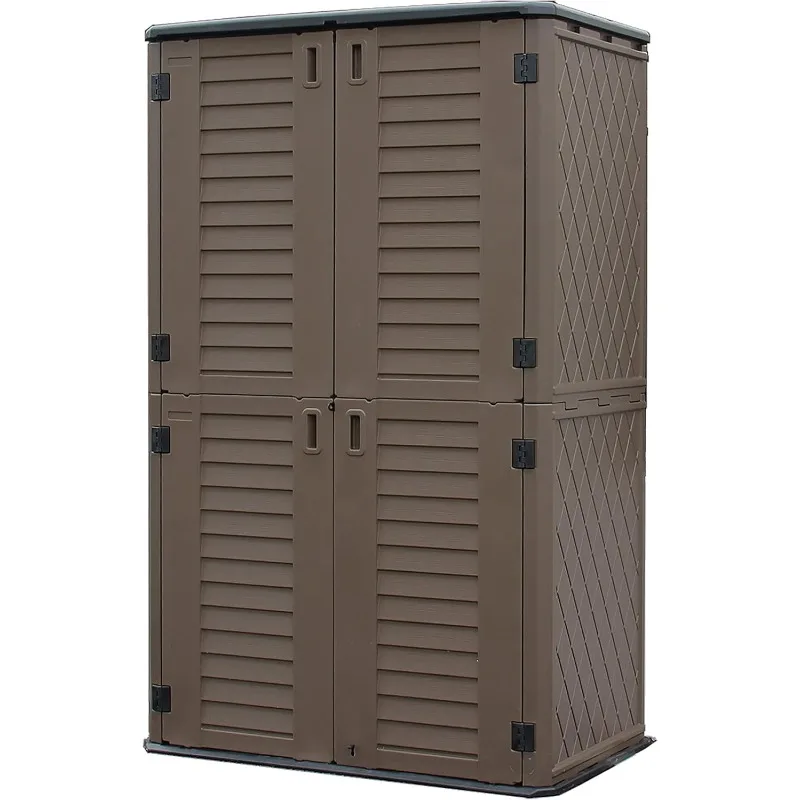 Sheds & Outdoor Storage,66 Cu.ft Vertical Storage Sheds Outdoor with Floor,Outdoor Storage Cabinet Waterproof for Garage Storage