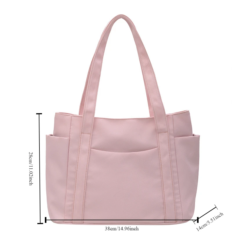 Fashion New Lightweight Mommy Tote Bag Casual and Minimalist Macaron Color Handbag Large Capacity Commuting Mommy Shoulder Bag