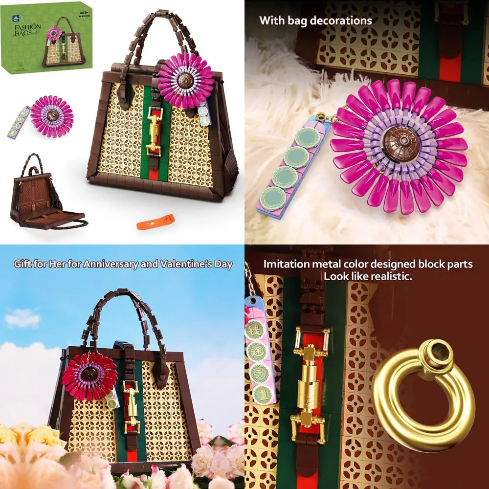 

Build Your Own Handbag Set, Creative Block Model for Women, Perfect Anniversary, Valentine's, Mother's Day, Christmas Gifts