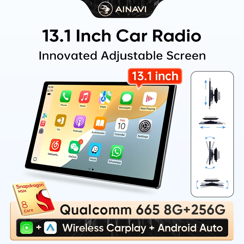 

Ainavi 13.1 Universal Car Multimedia For VW Toyota Renault Peugeot Car Radio Wireless Carplay Android Auto Car Stereo HDMI 2 DIN