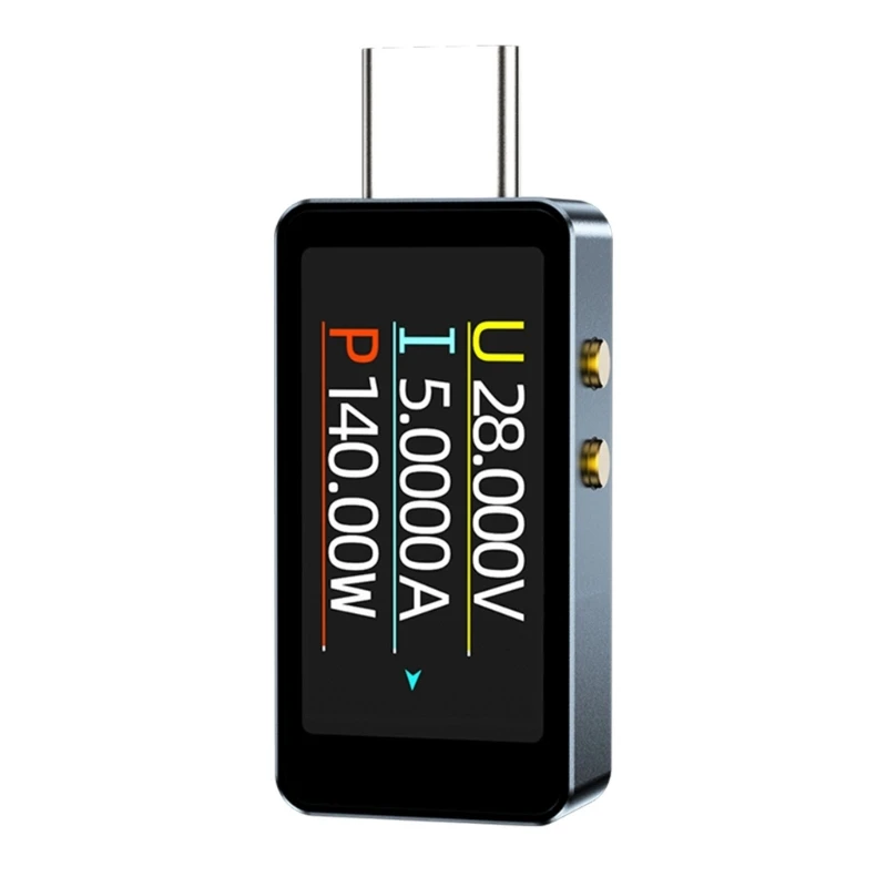 Precisions Type C Voltages and Current Detectors with Easy To Read Display for Efficient Power Measurement Dropship