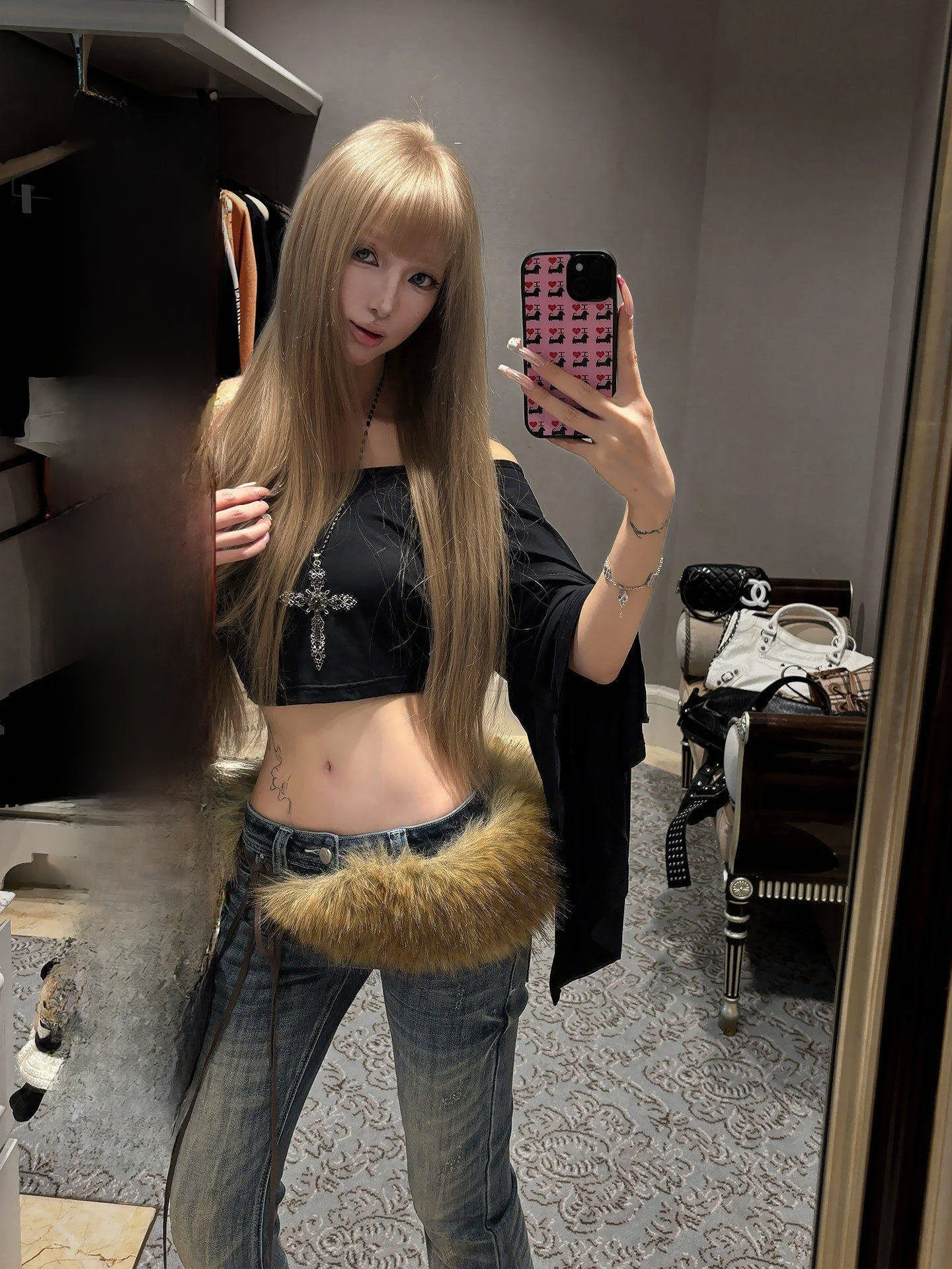 

Moxinxin Women's Bla Long Sve T-irt Early Autumn Design Slim Fit ort Sle Sexy Batwing One oulder Top Ciwalk