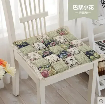 40X40cm Flower Style Square Cotton Seat Cushion Sofa Car Mat Home Kitchen Chair Sit Pad Mat Pillows Home Decor