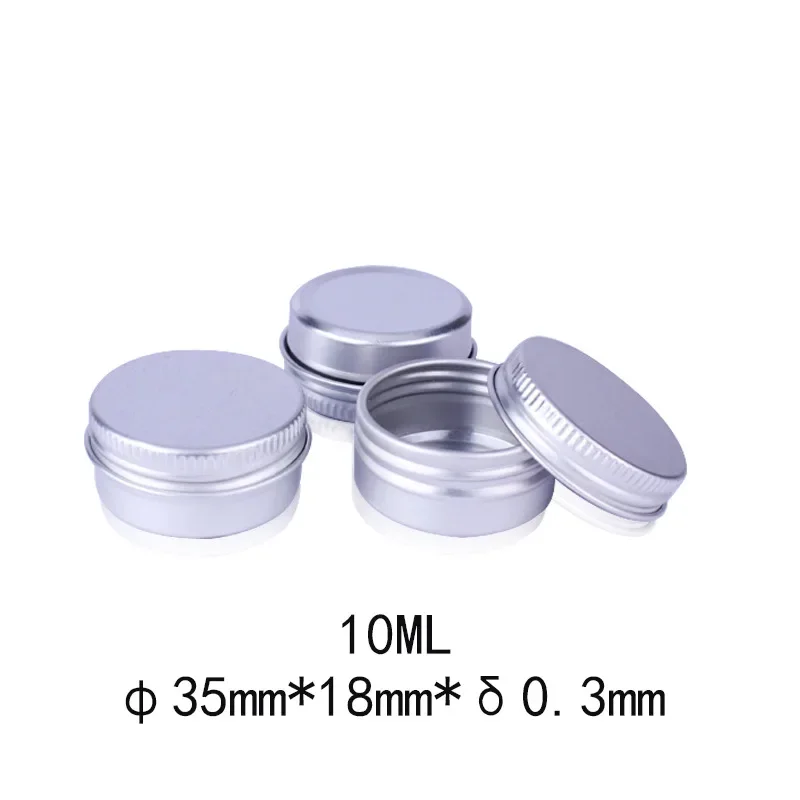 5g 10g 15g 20g 30g 40g 50g 60g 80g 100g 50 Stuks Zwart Aluminium Tin Potten Met Venster Lippenbalsem Container Lege Kaars Potten Metalen Containers Thee Blikjes verpakking