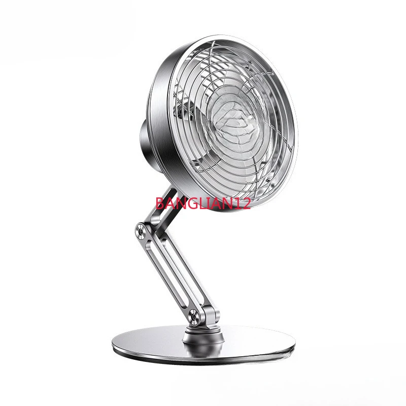 Rotating fan 360 degrees can be rotated arbitrarily, and the aluminum alloy bracket can be folded and decompressed arbitrarily.